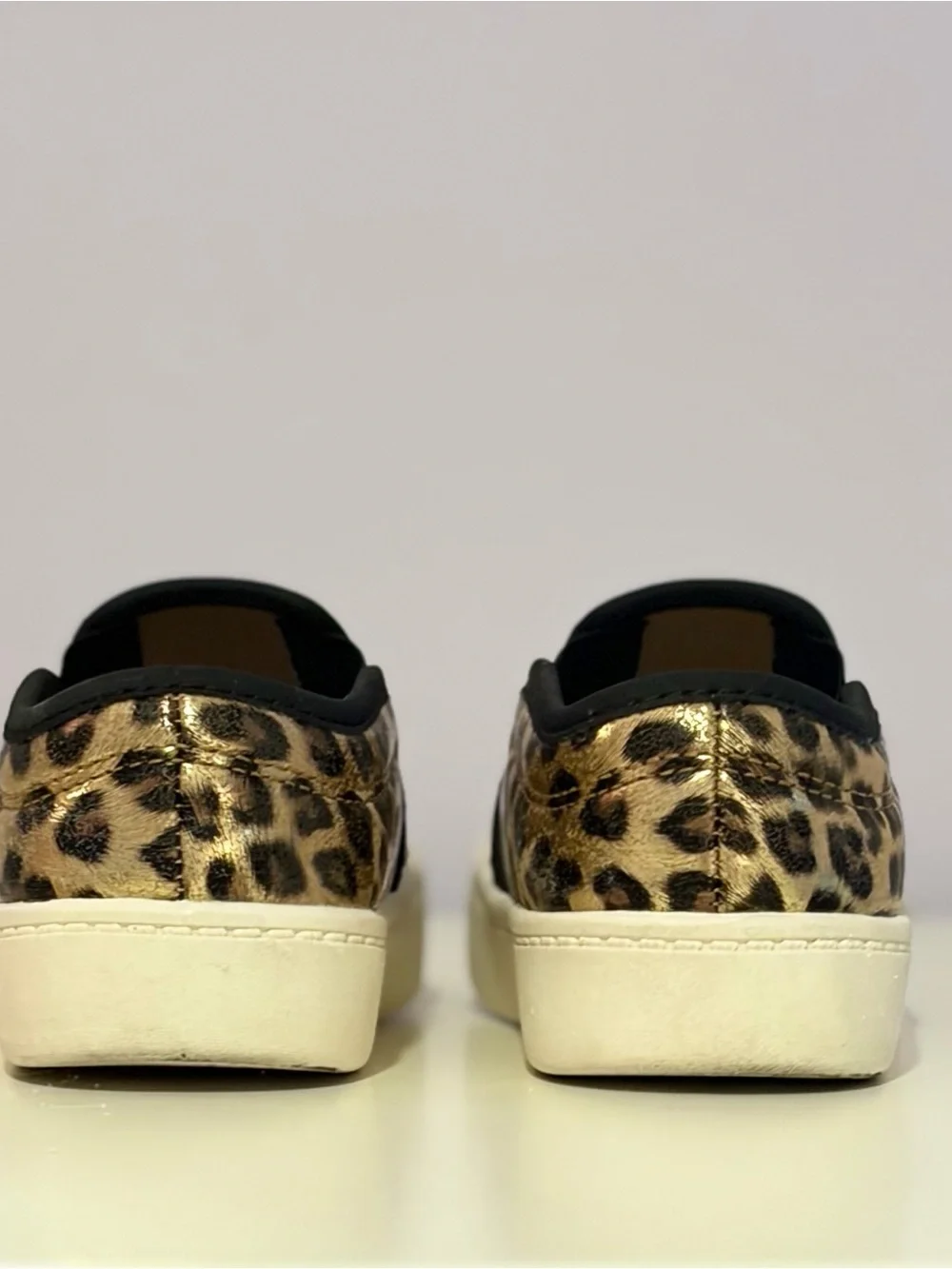 VGUC Carter’s Leopard Print Slip-On Sneakers Shoes Size 8M
